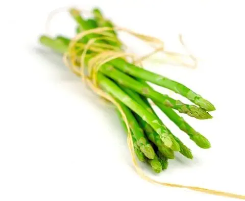 Chef makes a dash for the first asparagus of the season