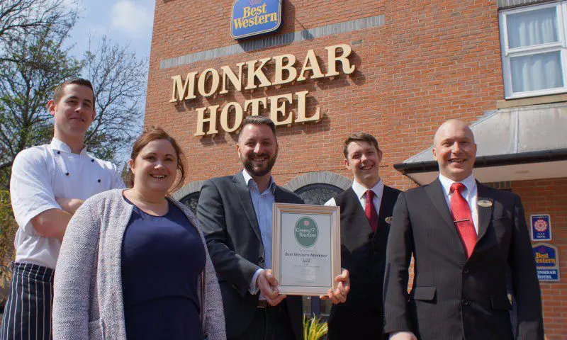 Monkbar Hotel retains ‘Gold Standard’ in Green Business Tourism Awards