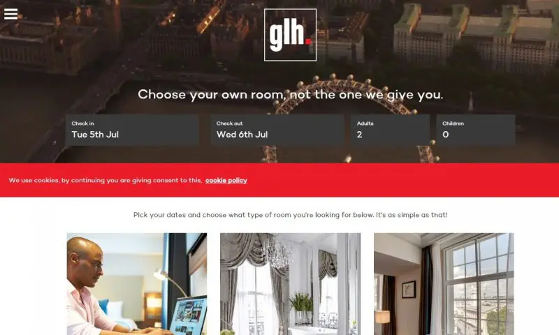 Glh Hotels launches ‘Choose Your Own Room’ booking service