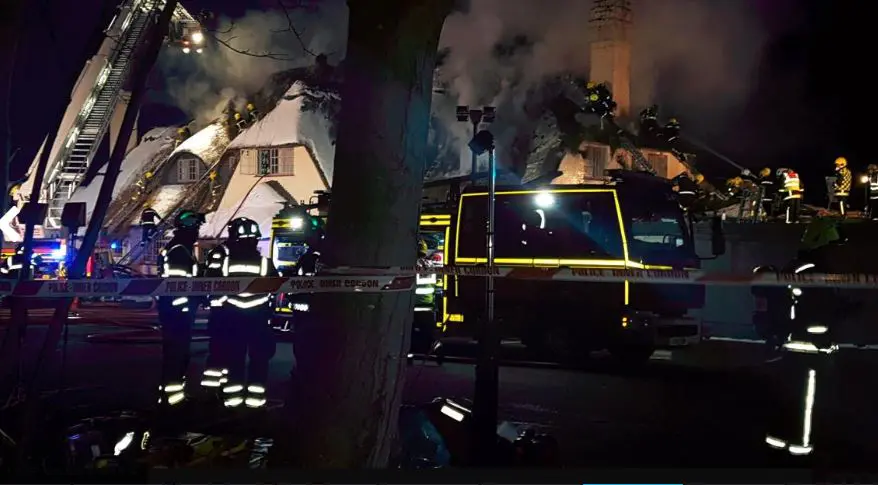 Potters Heron Hotel suffers serious blaze, no injuries