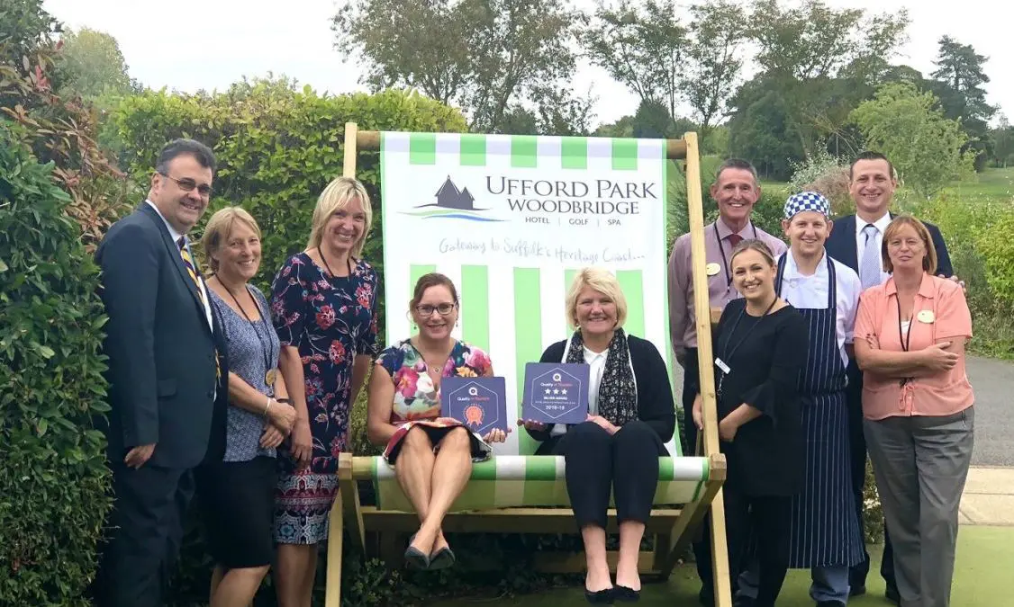 Ufford Park awarded Quality in Tourism silver accreditation
