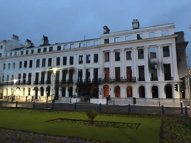 Blaze extinguished at Eastbourne hotel