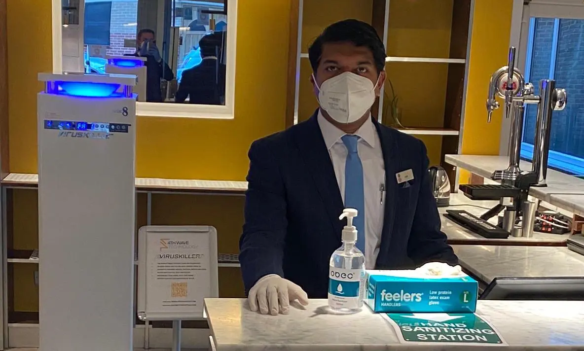 First UK hotel to accept NHS Covid19+ early discharge clients installs cutting-edge clean air technology