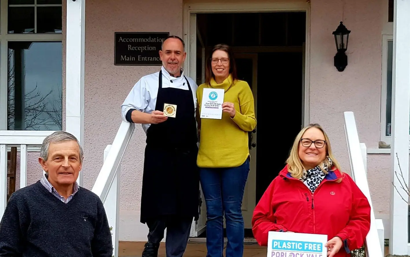 Porlock Vale hotel achieves ‘plastic free’ approved status