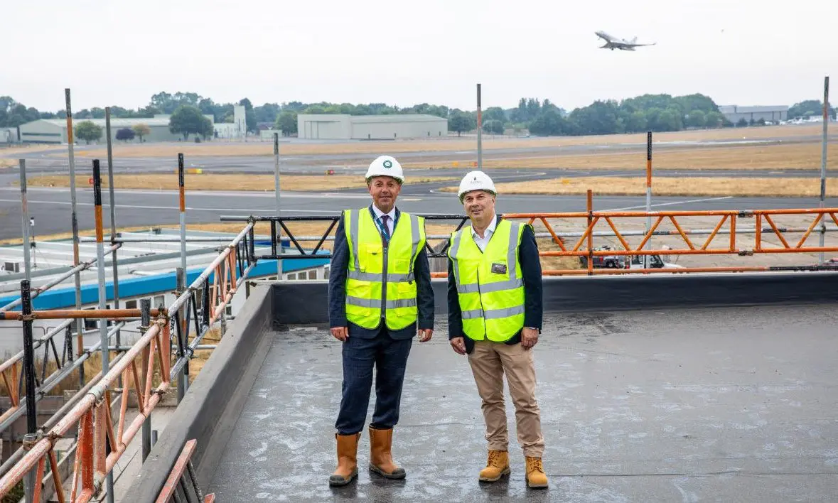 The Landing Hotel at Biggin Hill Airport celebrates topping out