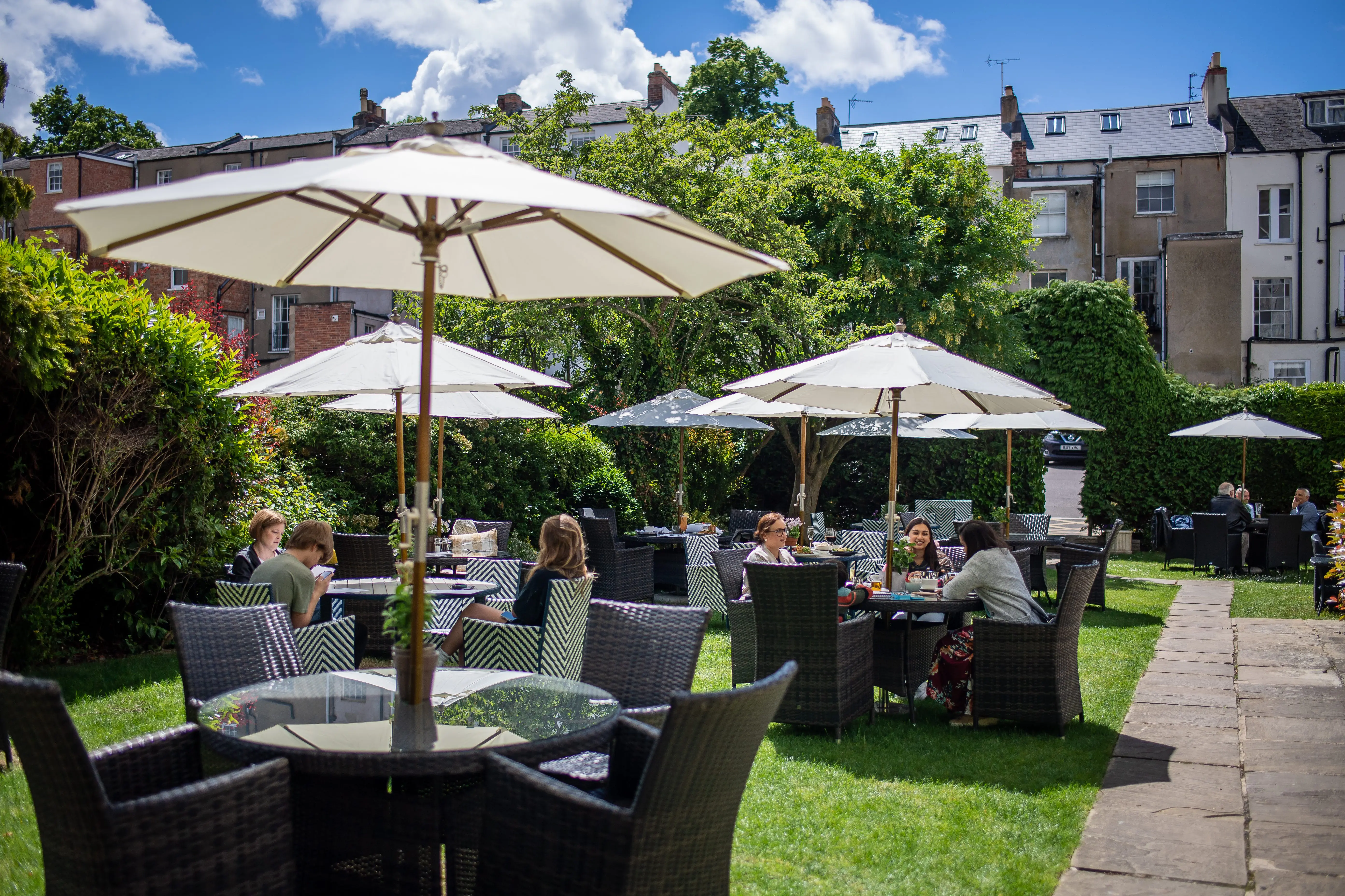 Queens Hotel Cheltenham reopens garden and restaurant