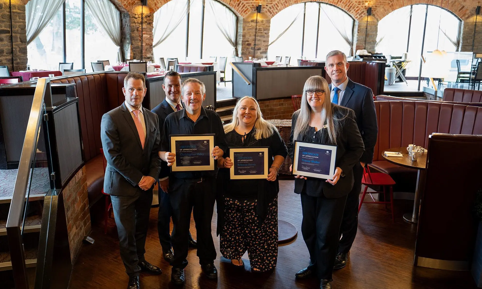 Trio at DoubleTree by Hilton Bristol celebrates 30 years of service