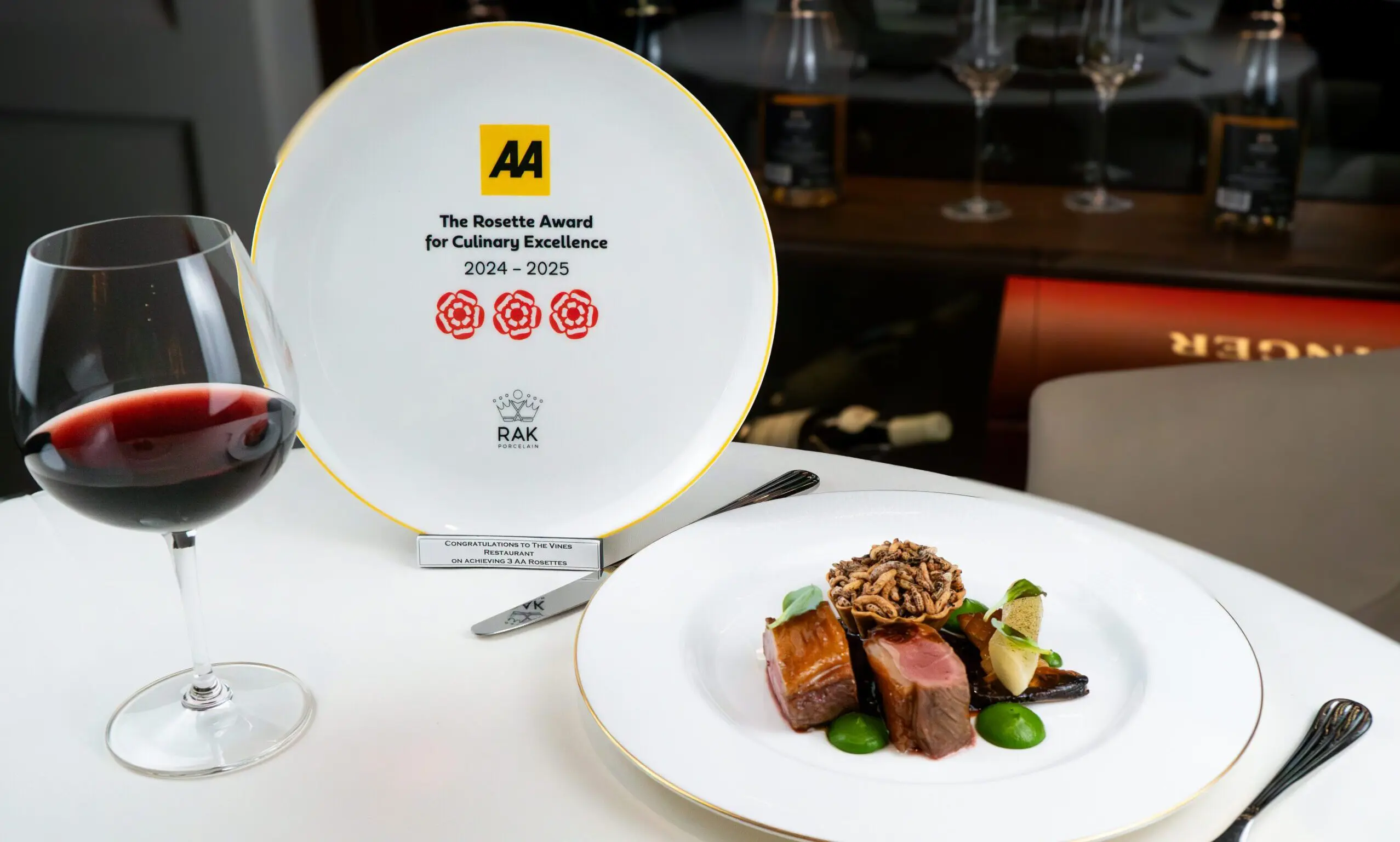 The Vines at Carden Park secures 3 AA Rosette rating