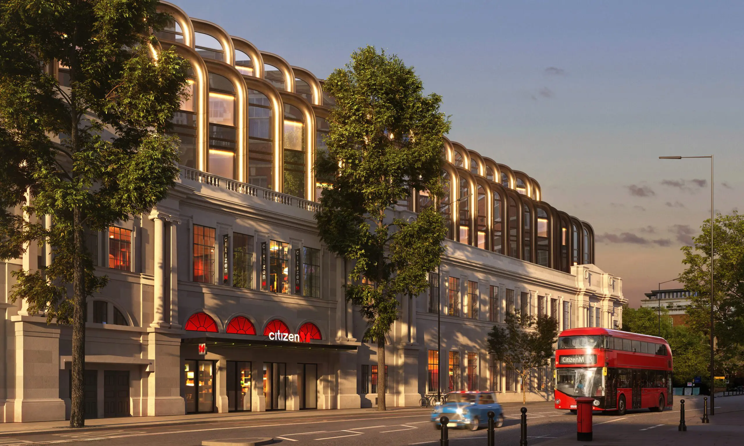 CitizenM unveils design of upcoming London Olympia hotel