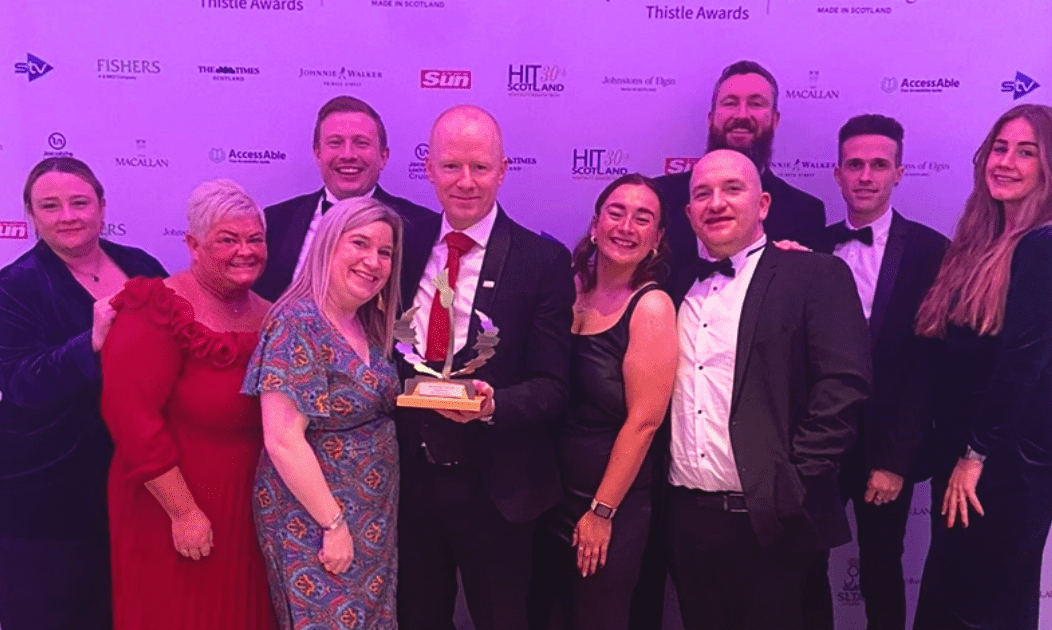 Apex City Quay Hotel and Spa wins Scottish Thistle Award
