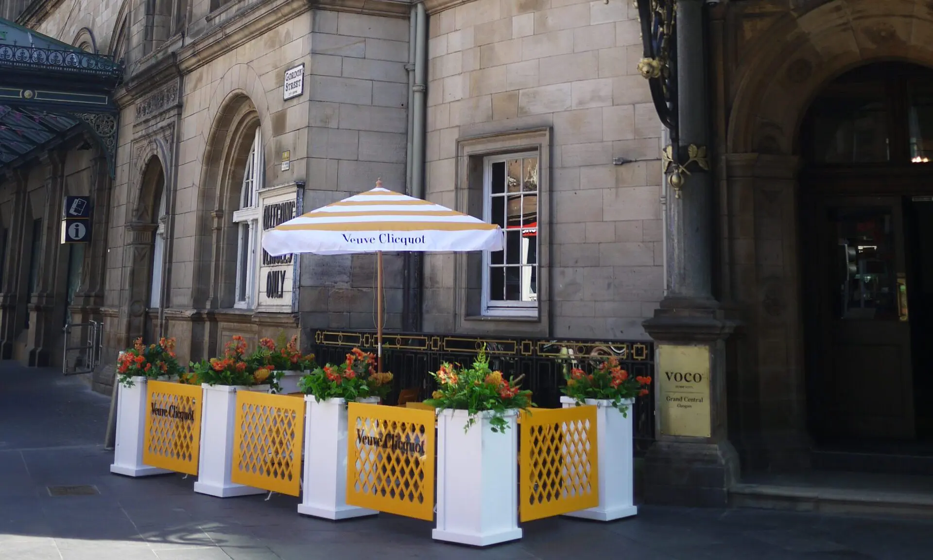 Glasgow’s Grand Central Hotel unveils outdoor champagne bar